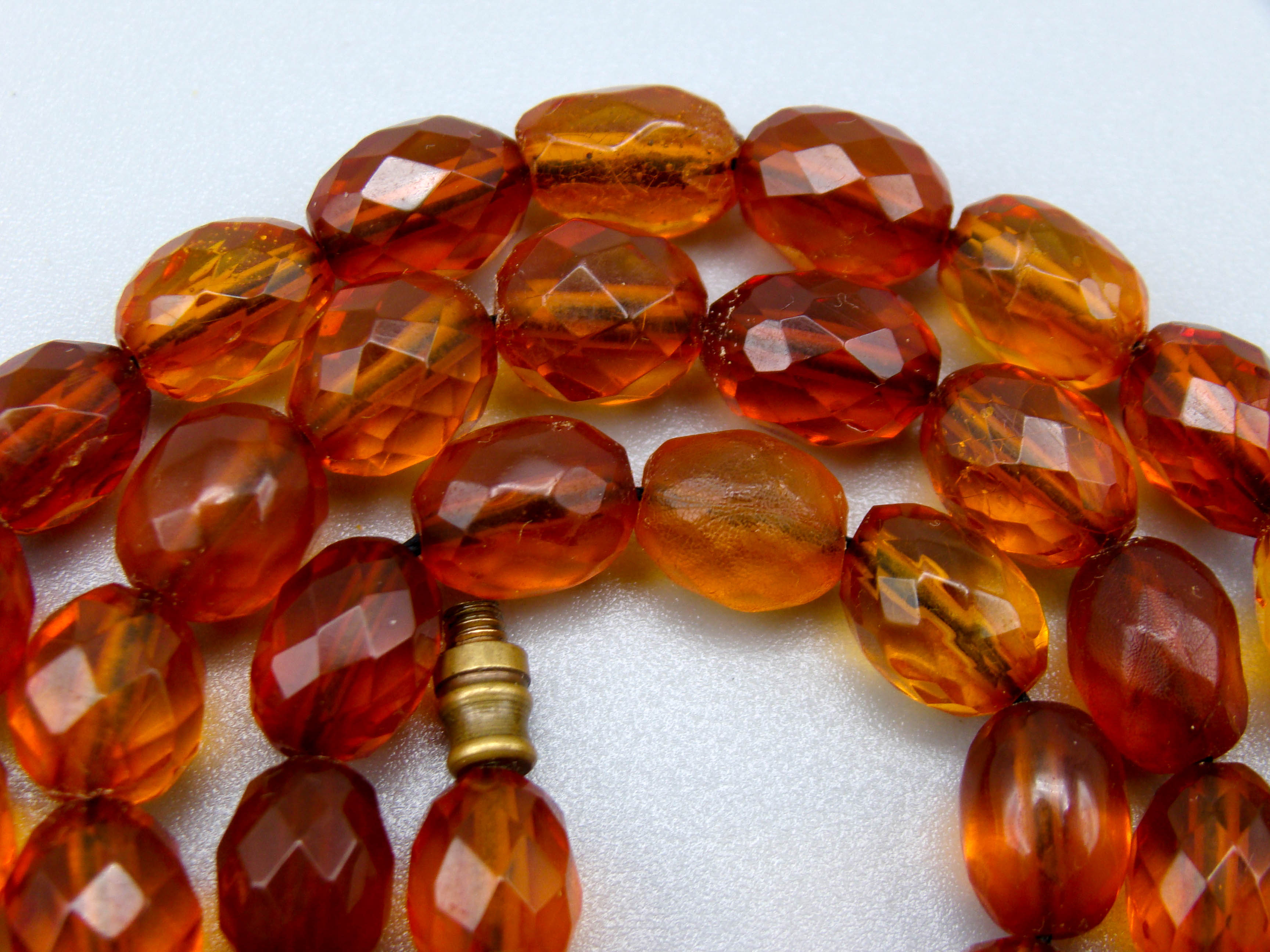 Antique Baltic Facettiert Natural Amber Necklace - Kingdom of Antique Arts