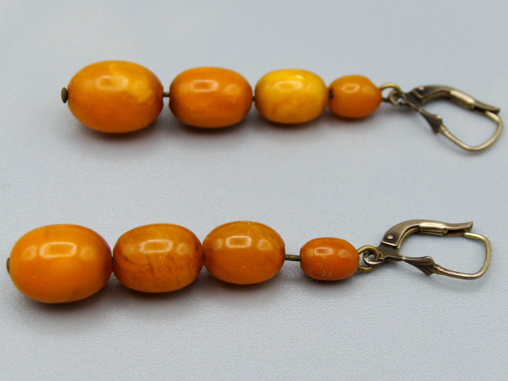 baltic amber, amber, antique, amber beads, egg Yolk, amber Earrings, Rosary beads, مسبحة, Masbaha, Muslim prayer beads حبيت الدورة ,العنبر الهندى