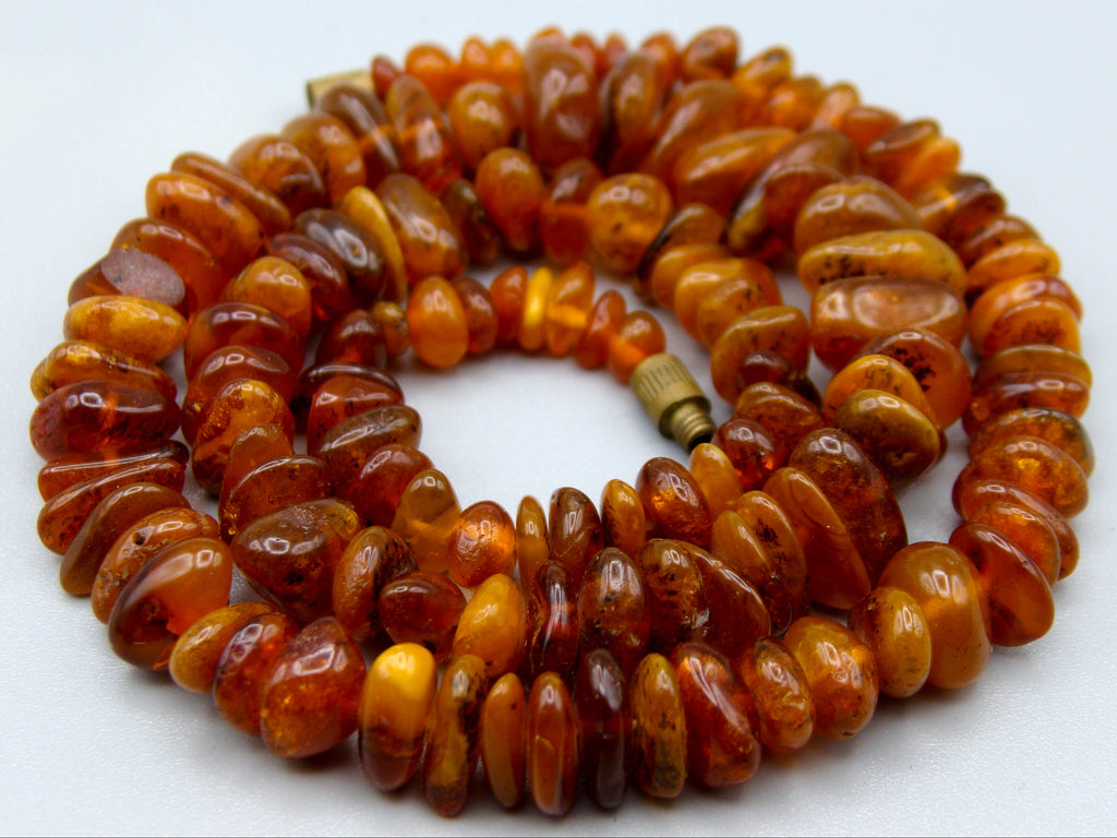 Antique Baltic Natural Amber Necklace - Kingdom of Antique Arts