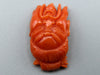 antique coral, natural coral, undyed coral, dark red coral, blood red coral, Italian coral, pacific coral, Sardinian Coral, Coral Cameo, Handcarved Cameo, sea coral, aka coral, Red Cameo