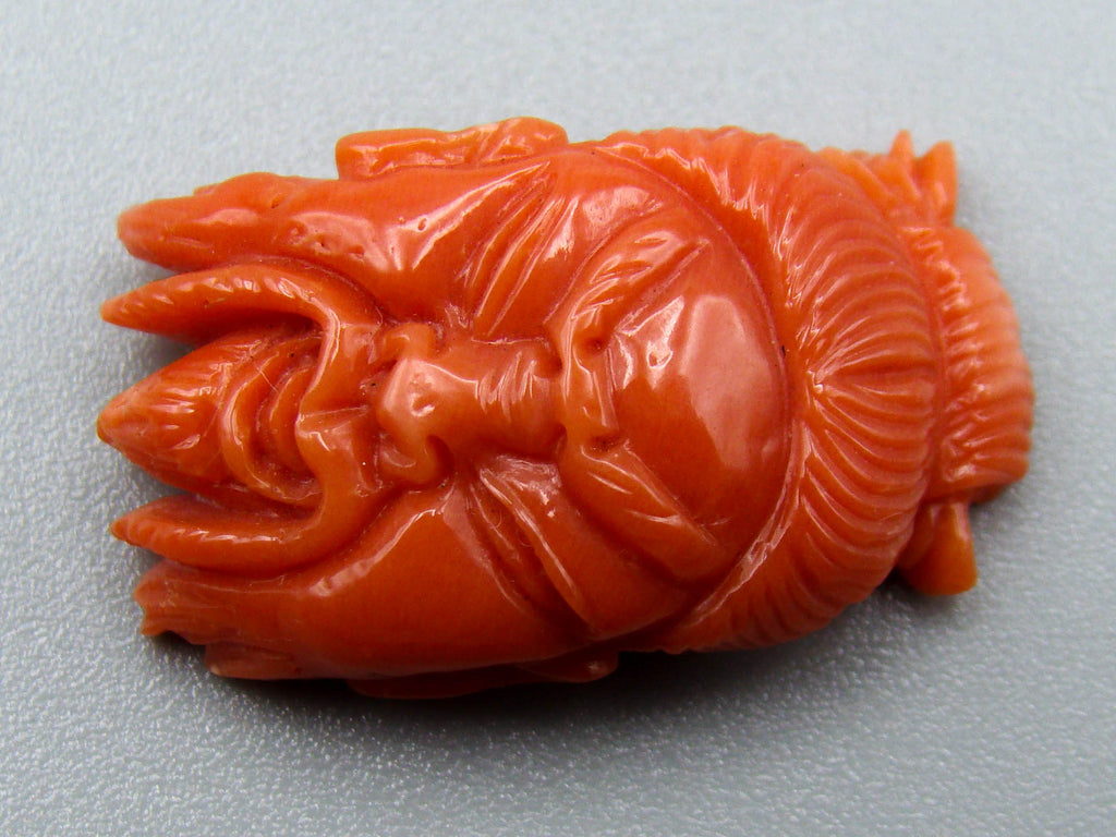 antique coral, natural coral, undyed coral, dark red coral, blood red coral, Italian coral, pacific coral, Sardinian Coral, Coral Cameo, Handcarved Cameo, sea coral, aka coral, Red Cameo