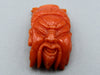 antique coral, natural coral, undyed coral, dark red coral, blood red coral, Italian coral, pacific coral, Sardinian Coral, Coral Cameo, Handcarved Cameo, sea coral, aka coral, Red Cameo
