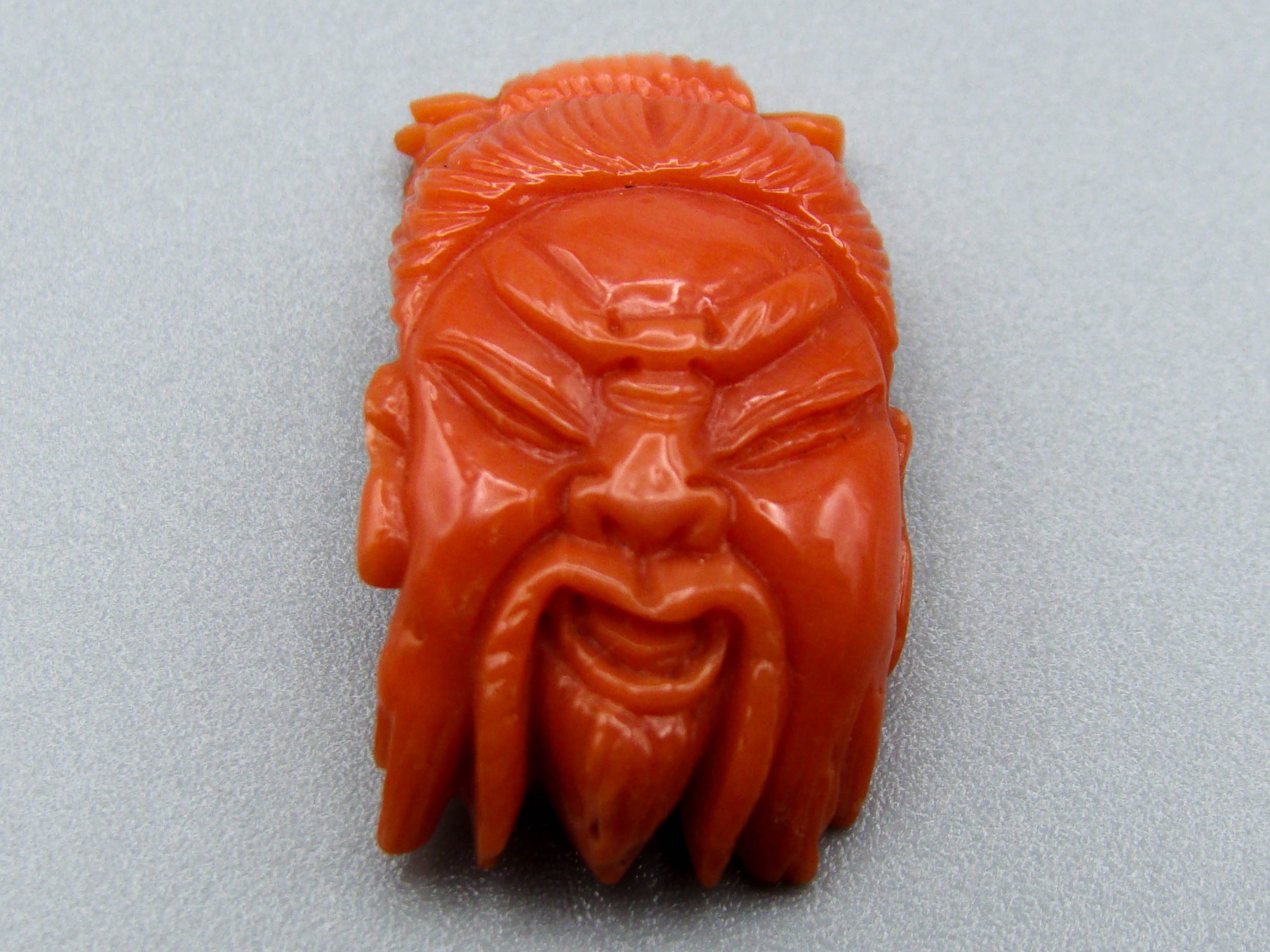 antique coral, natural coral, undyed coral, dark red coral, blood red coral, Italian coral, pacific coral, Sardinian Coral, Coral Cameo, Handcarved Cameo, sea coral, aka coral, Red Cameo