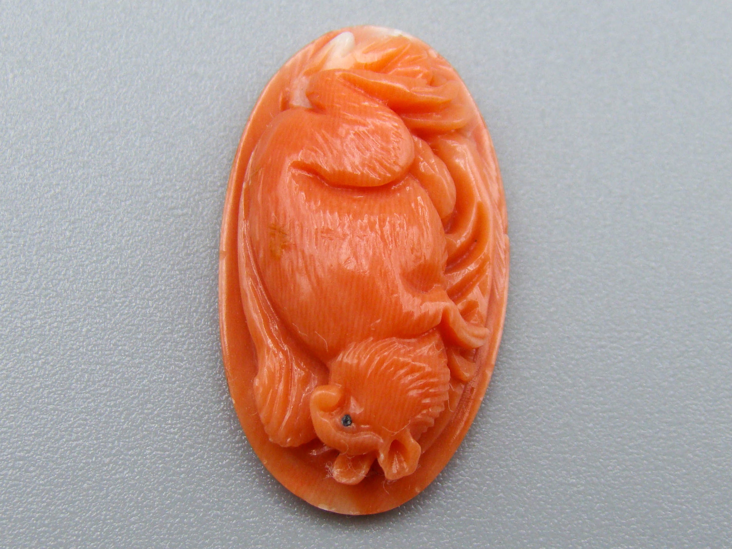 antique coral, natural coral, undyed coral, dark momo orange coral, Italian coral, pacific coral, Sardinian Coral, sea coral, Mediterranean coral, Mediterranean Cameo, Mediterranean orange, Momo Coral, Momo Cameo, Asien coral, Asien Cameo, handcarved coral