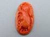 antique coral, natural coral, undyed coral, dark aka red coral, Blood red Coral Cameo, Italian coral, pacific coral, Sardinian Coral, sea coral, Mediterranean coral, Mediterranean Cameo, Mediterranean aka red, Asien coral, Asien Cameo, handcarved coral, Momo red coral, Momo red Cameo