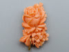 antique coral, natural coral, undyed coral, Salmon coral, Italian coral, pacific coral, Sardinian Coral, sea coral, Mediterranean coral, Mediterranean Cameo, Mediterranean Salmon, coral Pendant, Asien coral, Asien Pendant, handcarved coral, salmon coral, 10 Karat Gold