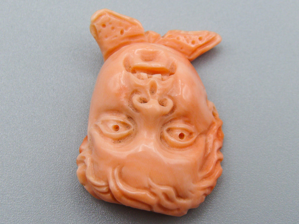 antique coral, natural coral, undyed coral, Salmon coral, Italian coral, pacific coral, Sardinian Coral, sea coral, Mediterranean coral, Mediterranean Cameo, Mediterranean Salmon, coral Cameo, Asien coral, Asien Cameo, handcarved coral