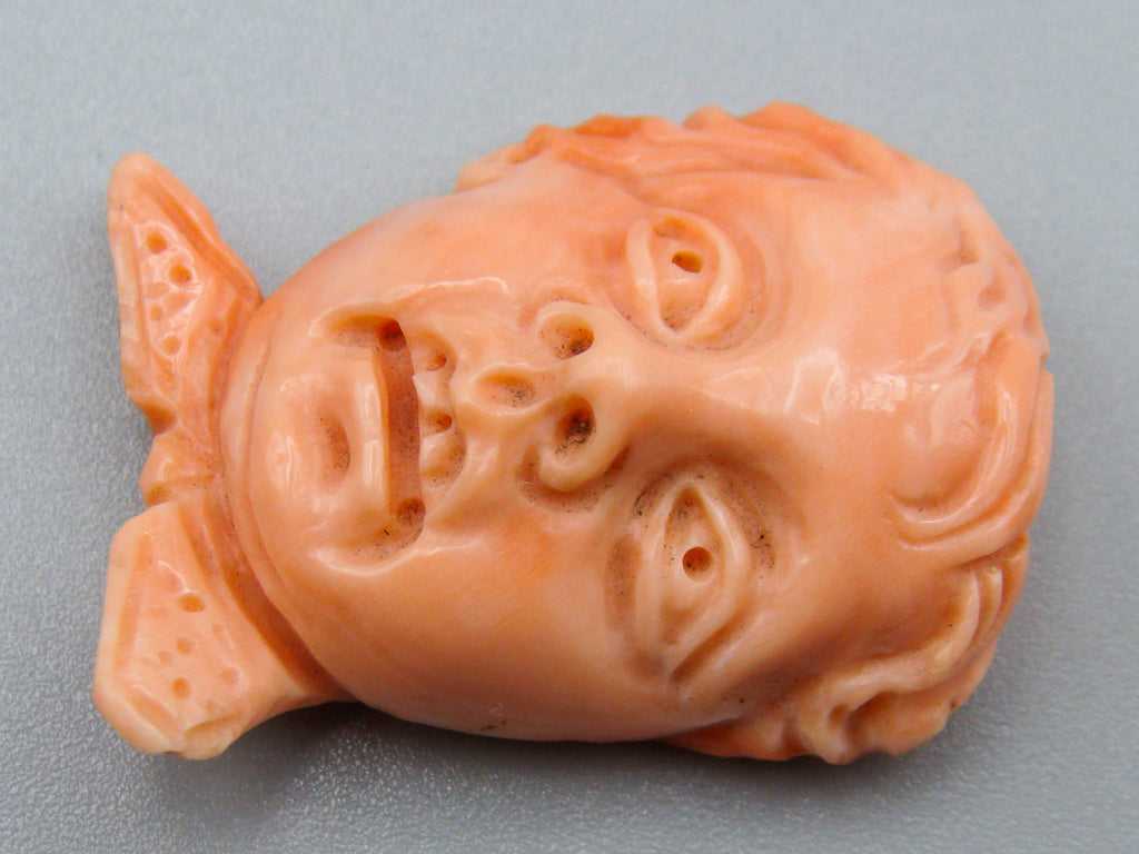 antique coral, natural coral, undyed coral, Salmon coral, Italian coral, pacific coral, Sardinian Coral, sea coral, Mediterranean coral, Mediterranean Cameo, Mediterranean Salmon, coral Cameo, Asien coral, Asien Cameo, handcarved coral