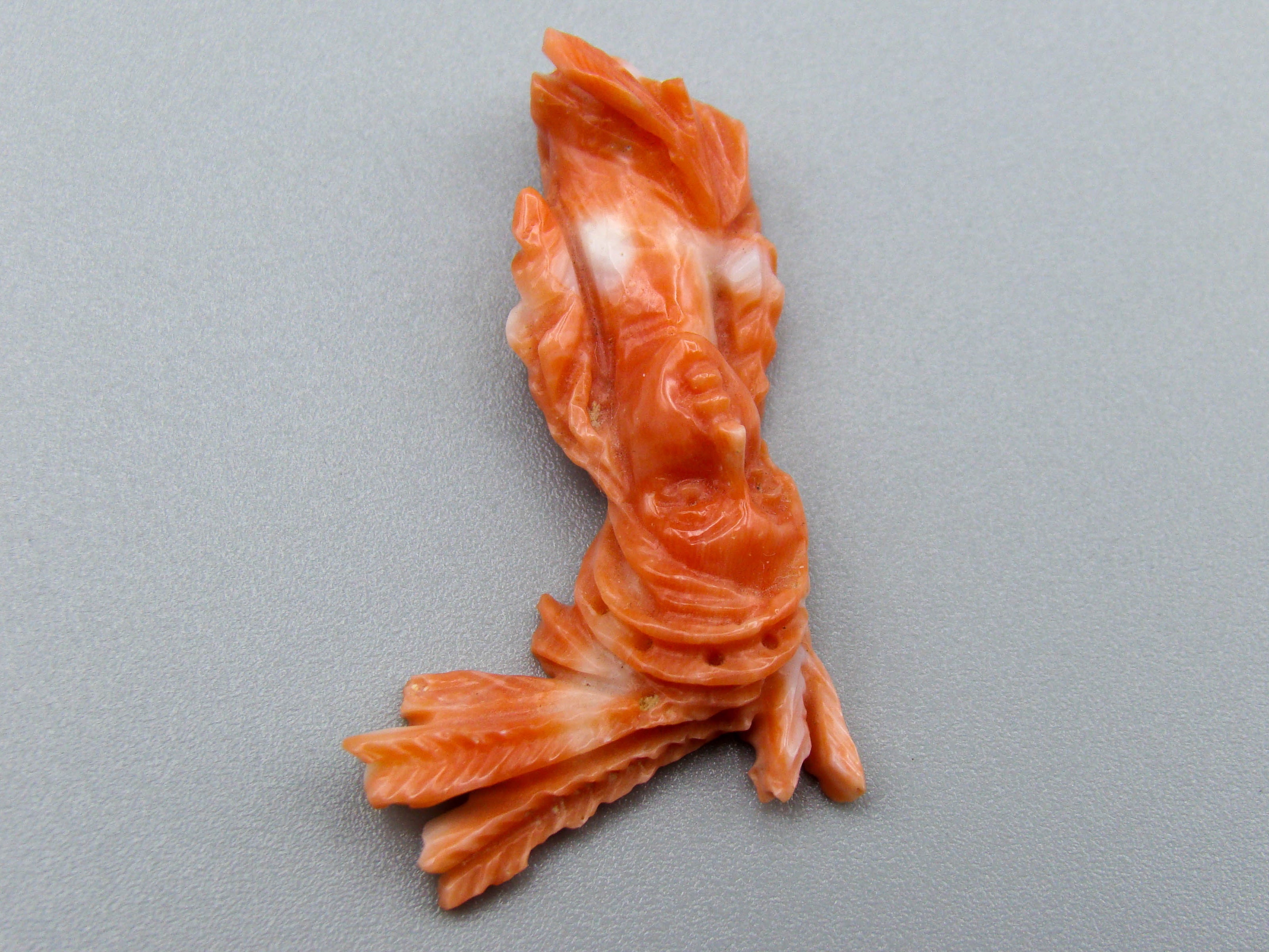 antique coral, natural coral, undyed coral, dark momo orange coral, Italian coral, pacific coral, Sardinian Coral, sea coral, Mediterranean coral, Mediterranean Cameo, Mediterranean orange, coral Cameo, Asien coral, Asien Cameo, handcarved coral, momo orange coral