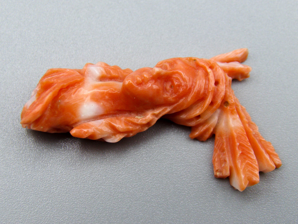 antique coral, natural coral, undyed coral, dark momo orange coral, Italian coral, pacific coral, Sardinian Coral, sea coral, Mediterranean coral, Mediterranean Cameo, Mediterranean orange, coral Cameo, Asien coral, Asien Cameo, handcarved coral, momo orange coral