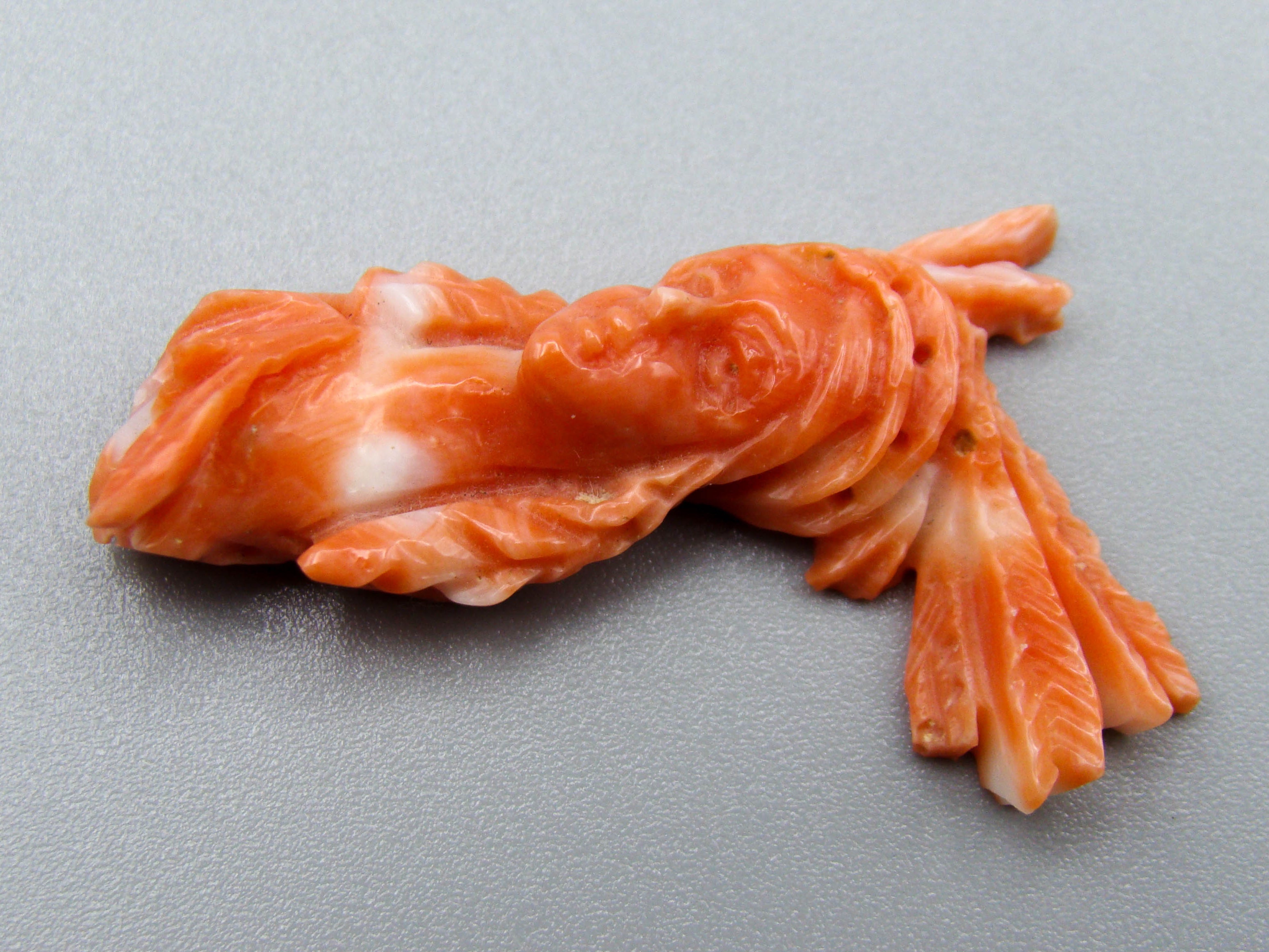 antique coral, natural coral, undyed coral, dark momo orange coral, Italian coral, pacific coral, Sardinian Coral, sea coral, Mediterranean coral, Mediterranean Cameo, Mediterranean orange, coral Cameo, Asien coral, Asien Cameo, handcarved coral, momo orange coral