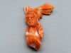 antique coral, natural coral, undyed coral, dark momo orange coral, Italian coral, pacific coral, Sardinian Coral, sea coral, Mediterranean coral, Mediterranean Cameo, Mediterranean orange, coral Cameo, Asien coral, Asien Cameo, handcarved coral, momo orange coral