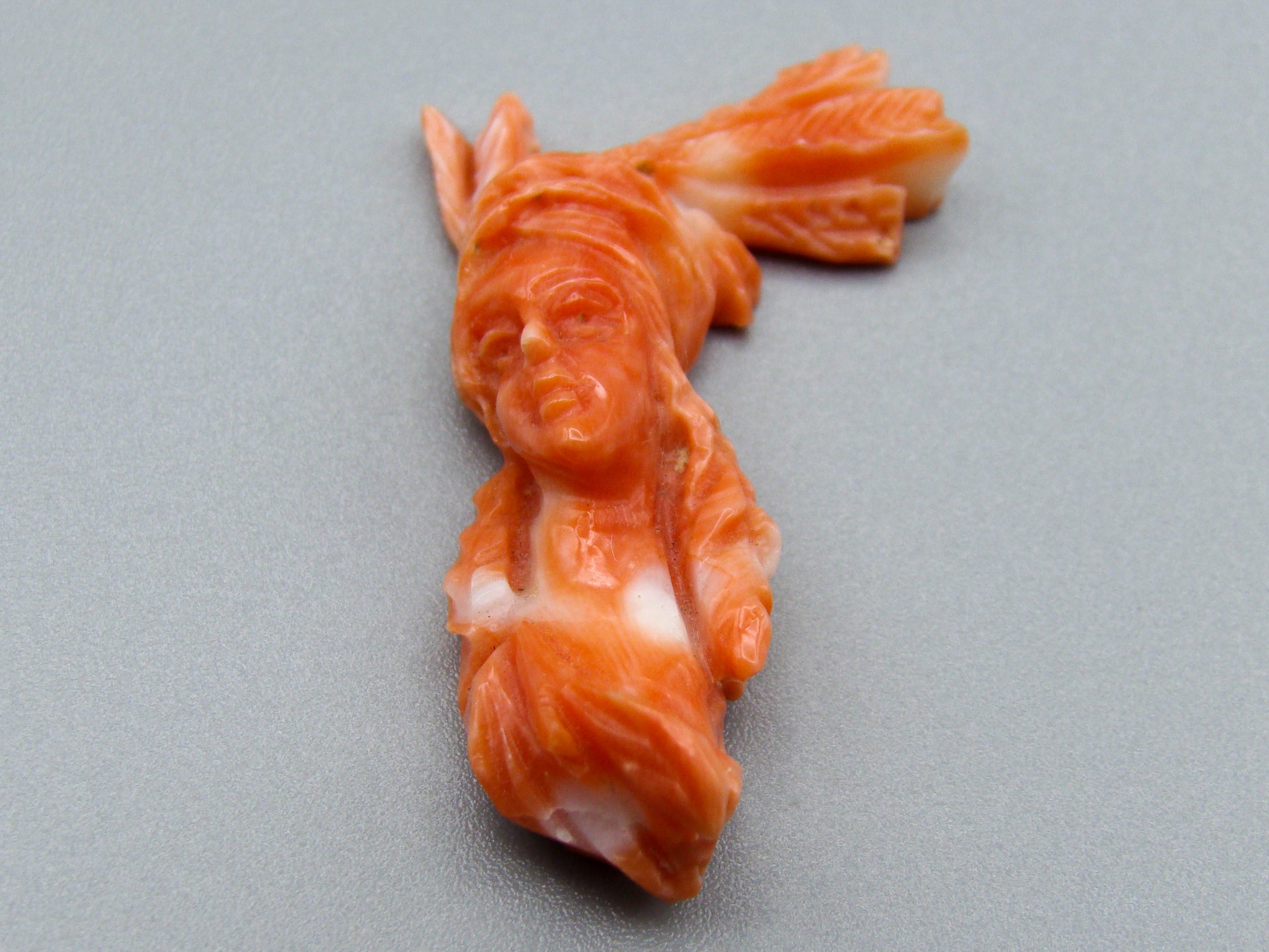 antique coral, natural coral, undyed coral, dark momo orange coral, Italian coral, pacific coral, Sardinian Coral, sea coral, Mediterranean coral, Mediterranean Cameo, Mediterranean orange, coral Cameo, Asien coral, Asien Cameo, handcarved coral, momo orange coral