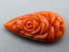 antique coral, natural coral, undyed coral, dark orange coral, Italian coral, pacific coral, Sardinian Coral, sea coral, Mediterranean coral, Mediterranean Cameo, Mediterranean orange, Asien coral, Asien Cameo, handcarved coral, Orange Cameo Coral