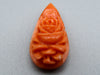 antique coral, natural coral, undyed coral, dark orange coral, Italian coral, pacific coral, Sardinian Coral, sea coral, Mediterranean coral, Mediterranean Cameo, Mediterranean orange, Asien coral, Asien Cameo, handcarved coral, Orange Cameo Coral