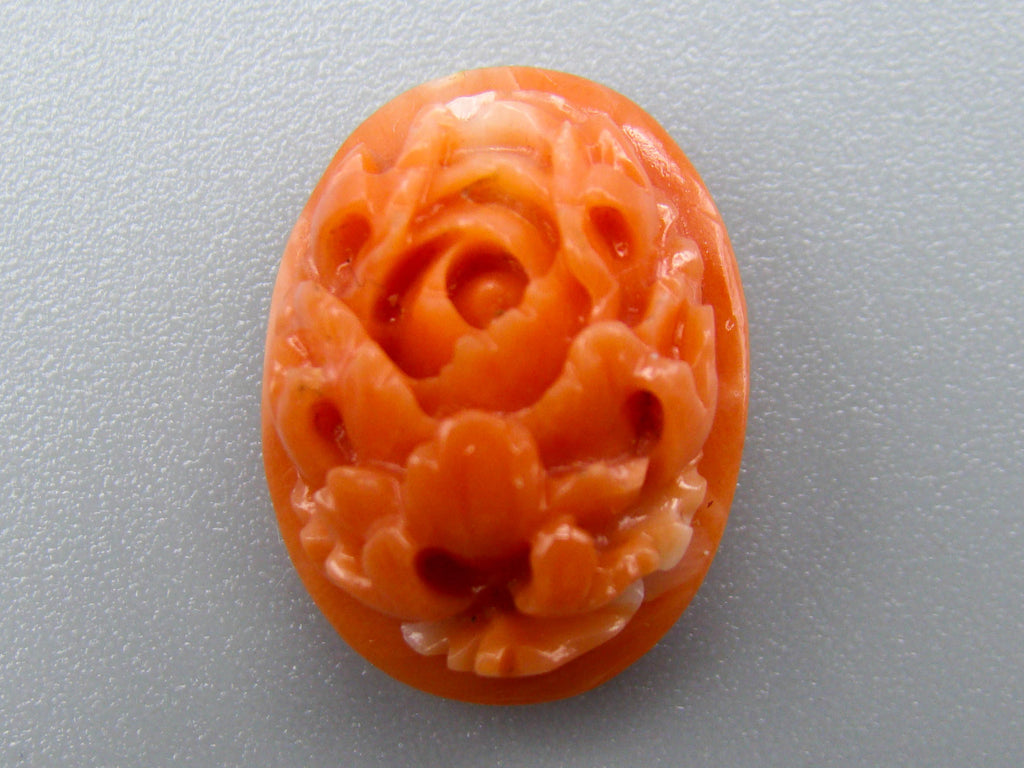 antique coral, natural coral, undyed coral, dark momo orange coral, Italian coral, pacific coral, Sardinian Coral, sea coral, Mediterranean coral, Mediterranean Cameo, Mediterranean orange, Asien coral, Asien Cameo, handcarved coral, momo coral Cameo