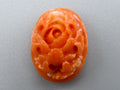 antique coral, natural coral, undyed coral, dark momo orange coral, Italian coral, pacific coral, Sardinian Coral, sea coral, Mediterranean coral, Mediterranean Cameo, Mediterranean orange, Asien coral, Asien Cameo, handcarved coral, momo coral Cameo