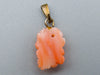 antique coral, natural coral, undyed coral, Salmon coral, Italian coral, pacific coral, Sardinian Coral, sea coral, Mediterranean coral, Mediterranean pendant, Mediterranean salmon, coral pendant, Asien coral, Asien pendant, handcarved coral