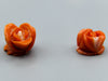 antique coral, natural coral, undyed coral, dark momo orange coral, Italian coral, pacific coral, Sardinian Coral, sea coral, Mediterranean coral, Mediterranean Cameo, coral Cameo, Asien coral, Asien Cameo, handcarved coral, momo Coral Cameo