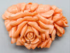 antique coral, natural coral, undyed coral, Salmon coral, Italian coral, pacific coral, Sardinian Coral, sea coral, Mediterranean coral, Mediterranean brooch, Mediterranean salmon, Asien coral, Asien brooch, handcarved coral