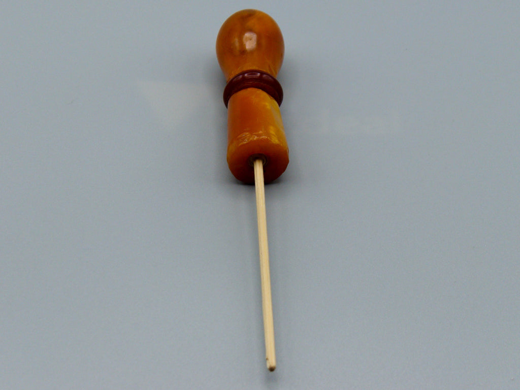 Antique Baltic egg yolk Natural Amber Hookah Mouthpiece - Kingdom of Antique Arts