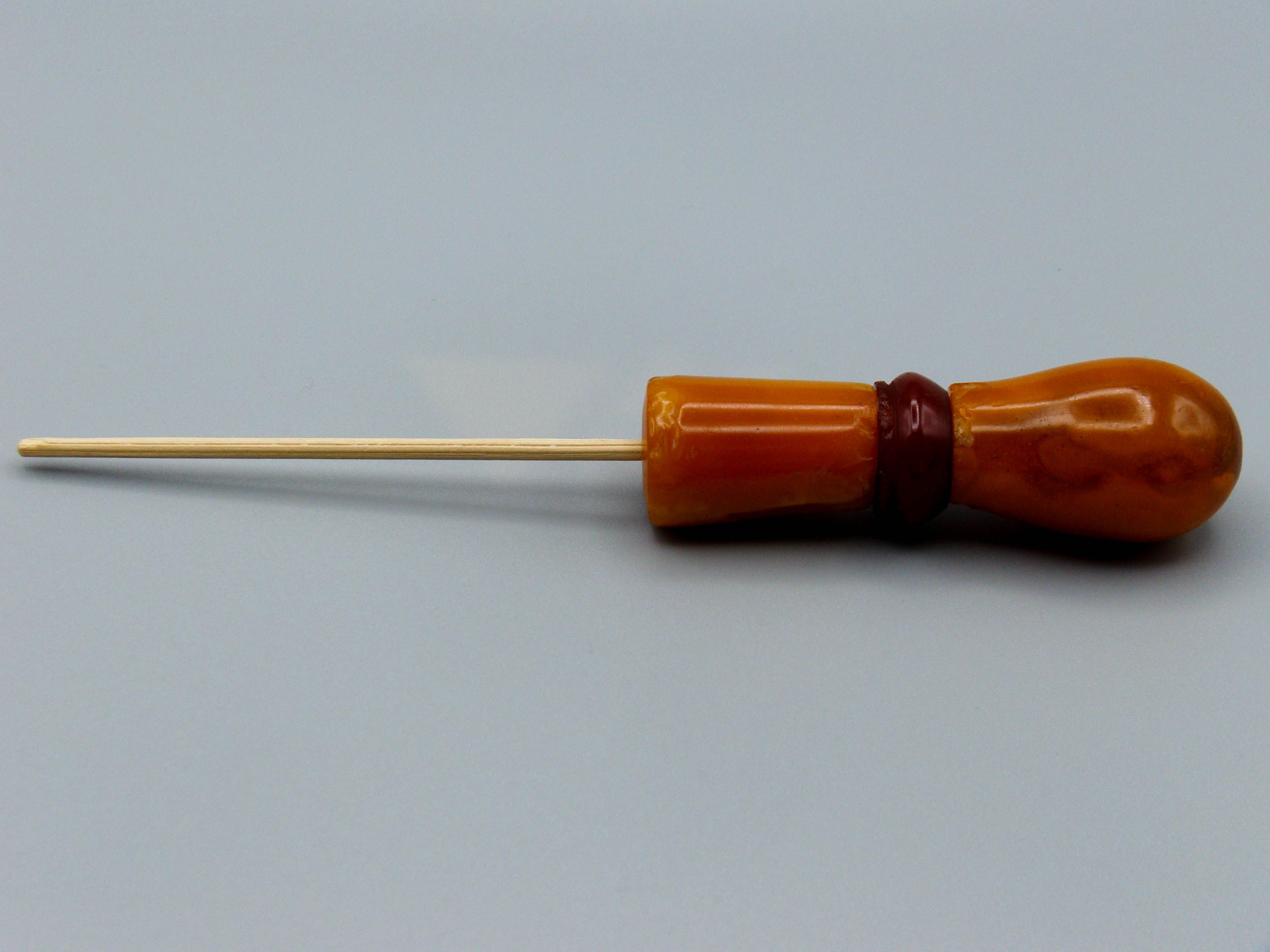 Antique Baltic egg yolk Natural Amber Hookah Mouthpiece - Kingdom of Antique Arts
