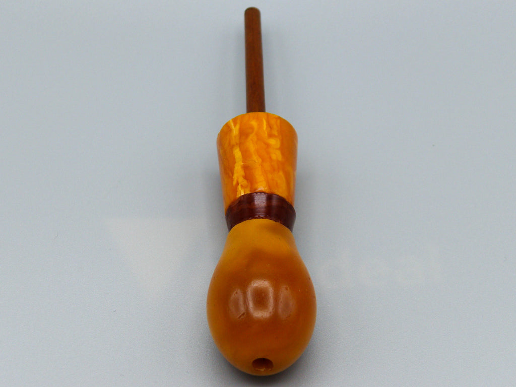 Antique Baltic egg yolk Natural Amber Hookah Mouthpiece - Kingdom of Antique Arts