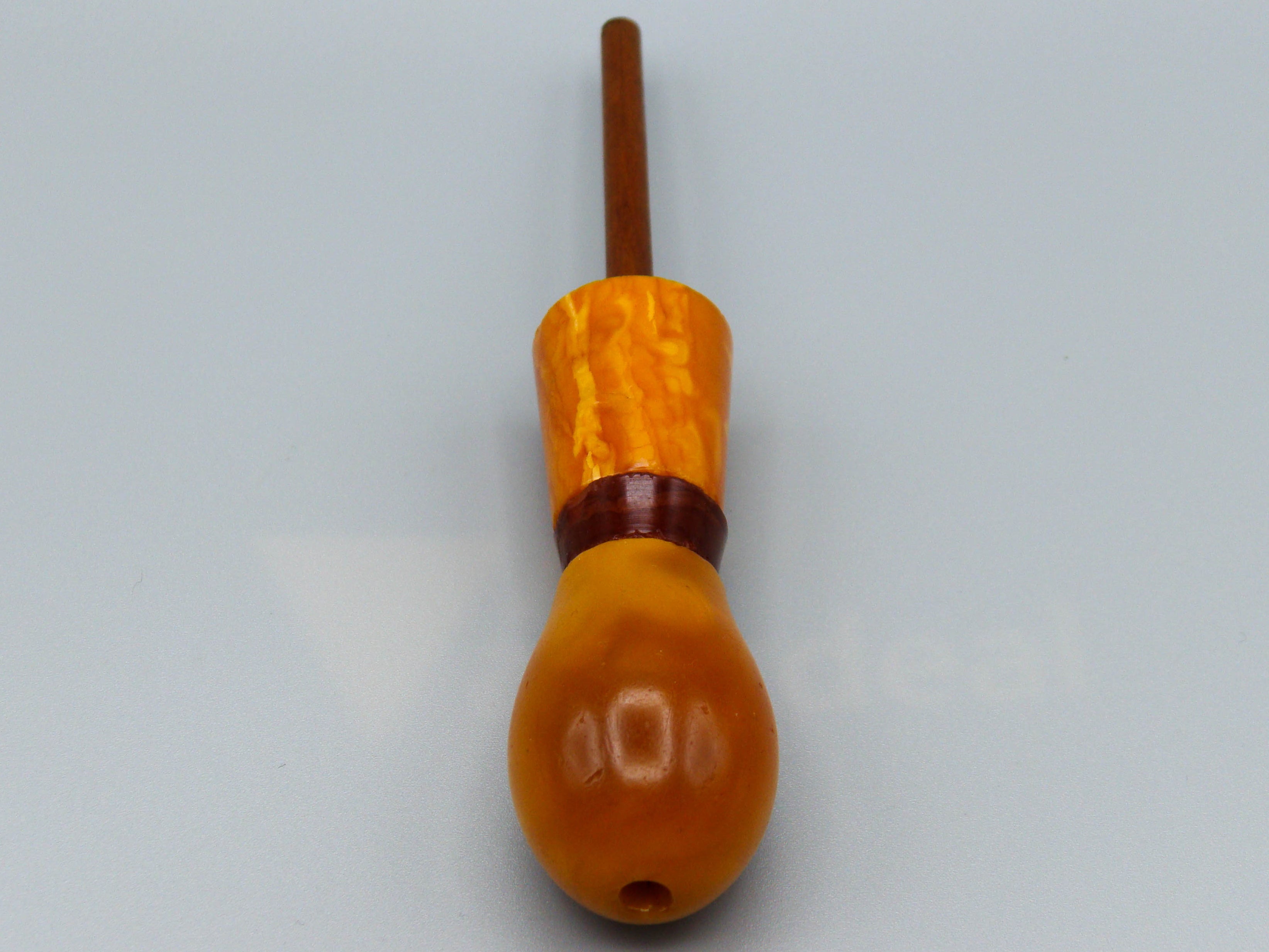 Antique Baltic egg yolk Natural Amber Hookah Mouthpiece - Kingdom of Antique Arts