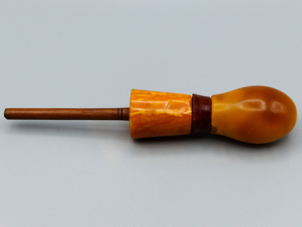 Antique Baltic egg yolk Natural Amber Hookah Mouthpiece - Kingdom of Antique Arts
