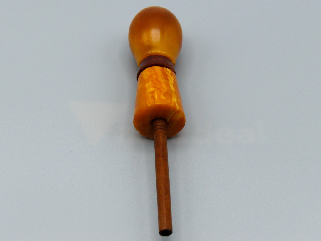 Antique Baltic egg yolk Natural Amber Hookah Mouthpiece - Kingdom of Antique Arts
