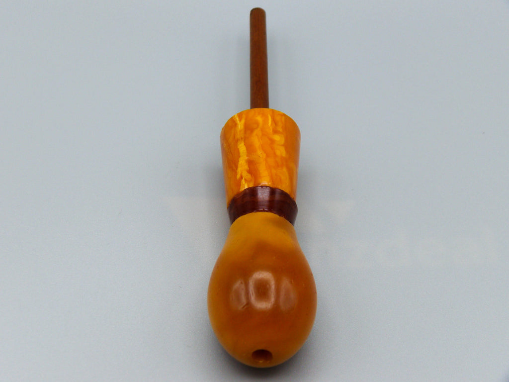 Antique Baltic egg yolk Natural Amber Hookah Mouthpiece - Kingdom of Antique Arts