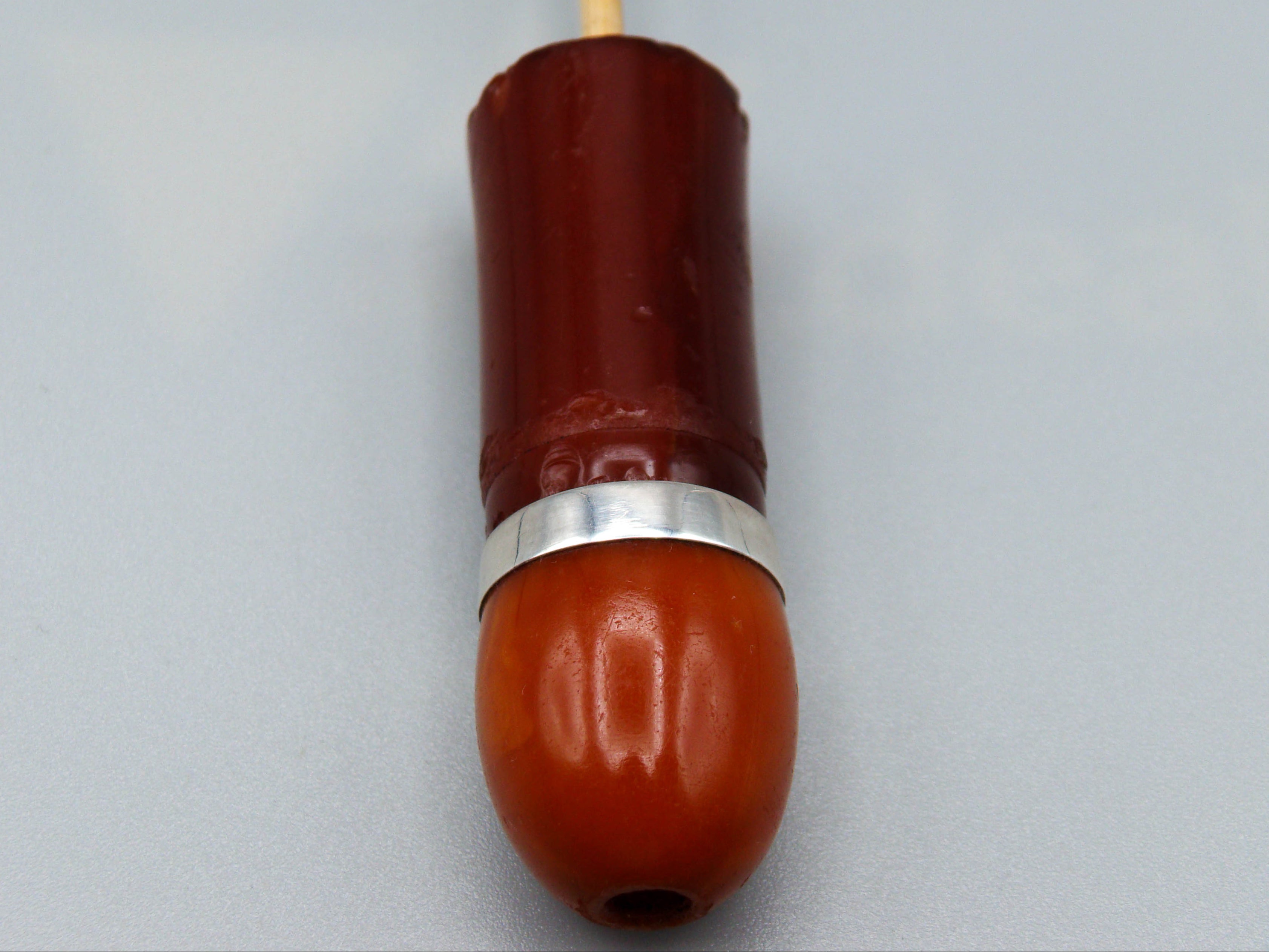 Antique Baltic egg yolk Natural Amber Hookah Mouthpiece - Kingdom of Antique Arts