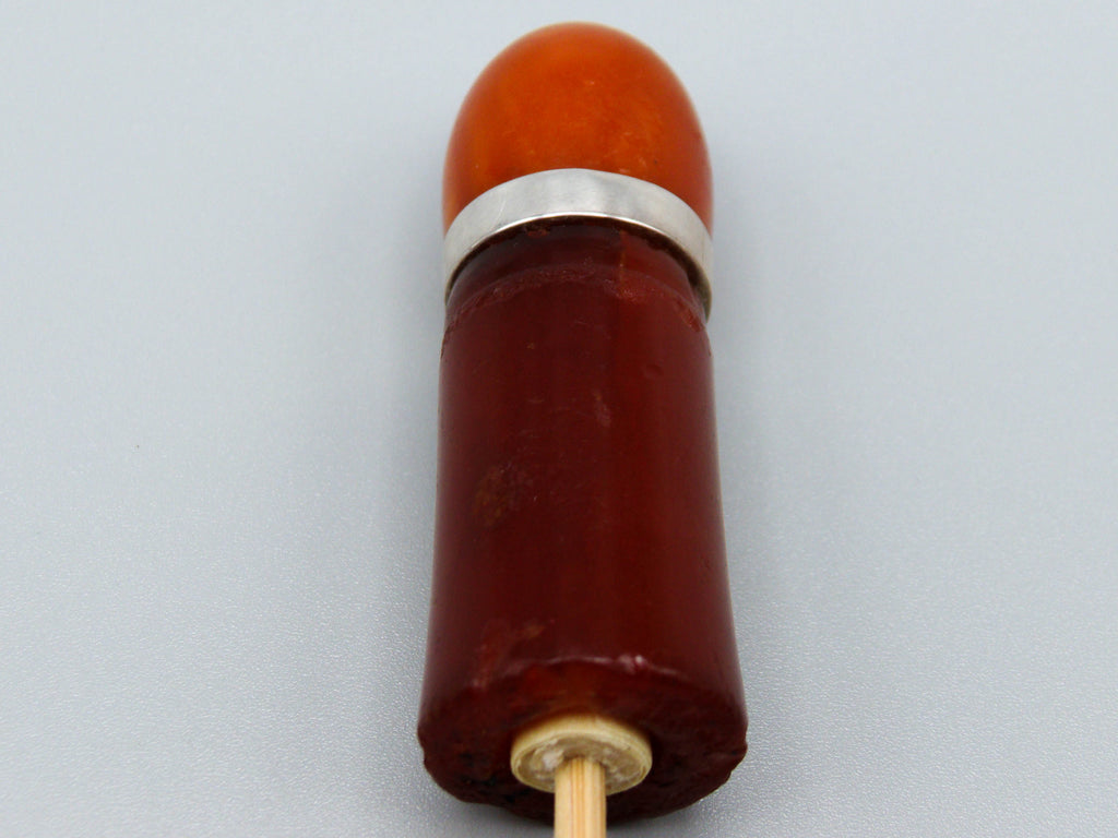 Antique Baltic egg yolk Natural Amber Hookah Mouthpiece - Kingdom of Antique Arts