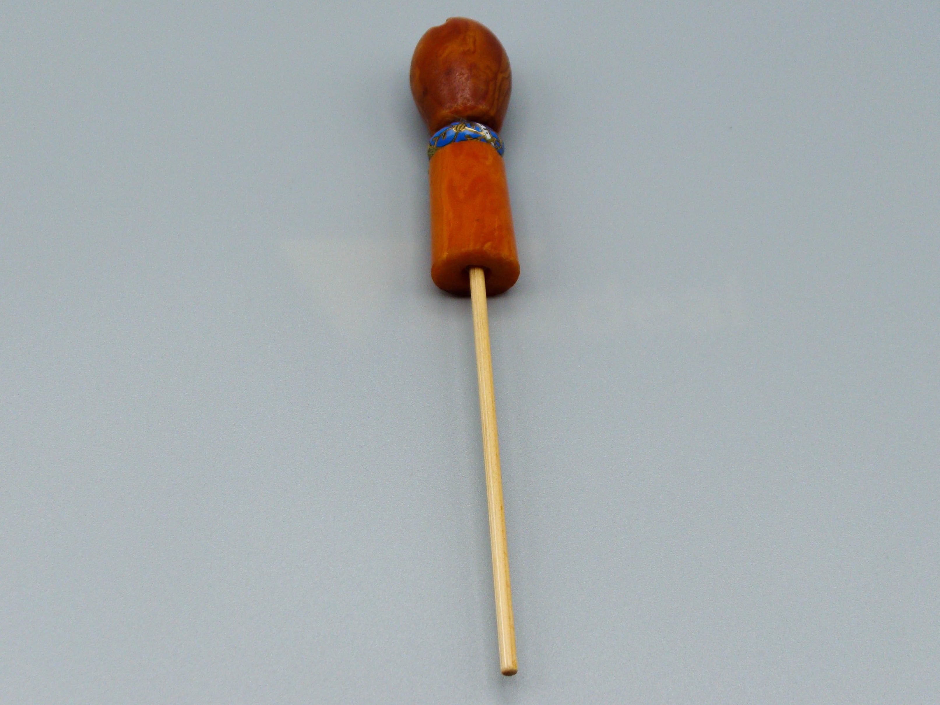 Antique Baltic egg yolk Natural Amber Hookah Mouthpiece - Kingdom of Antique Arts