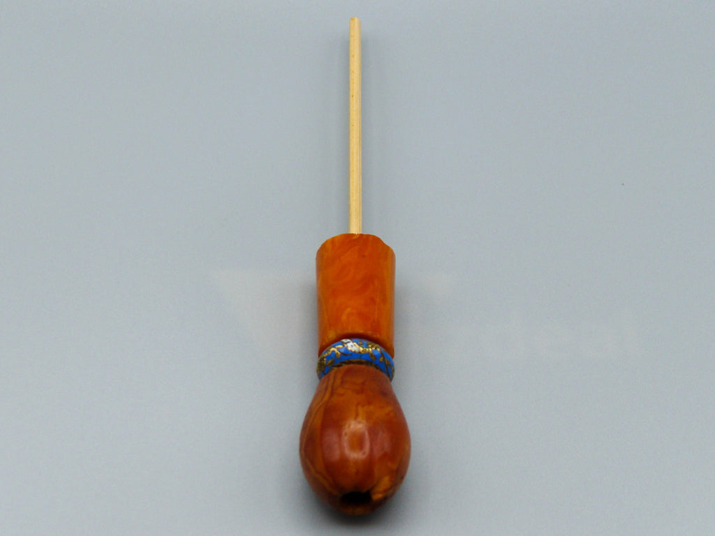 Antique Baltic egg yolk Natural Amber Hookah Mouthpiece - Kingdom of Antique Arts