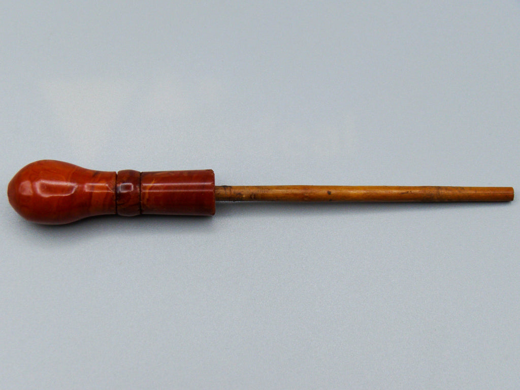 Antique Baltic egg yolk Natural Amber Hookah Mouthpiece - Kingdom of Antique Arts