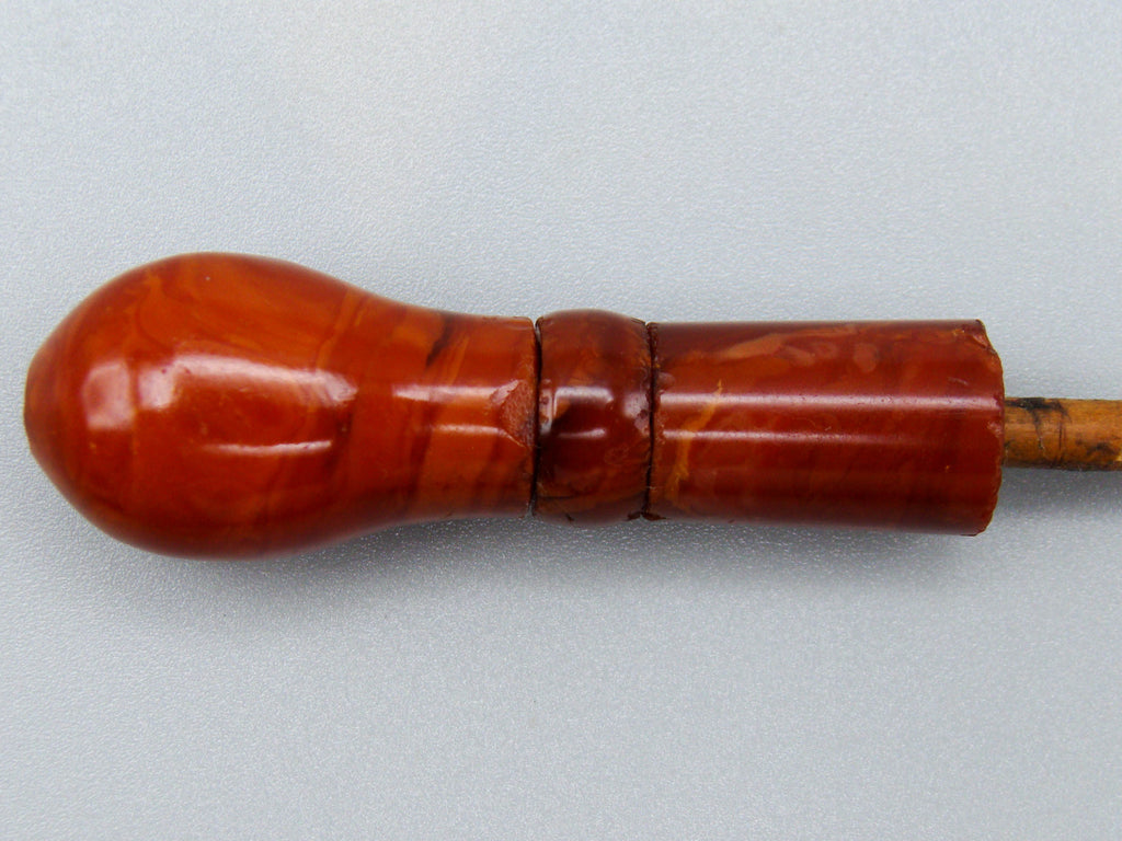 Antique Baltic egg yolk Natural Amber Hookah Mouthpiece - Kingdom of Antique Arts