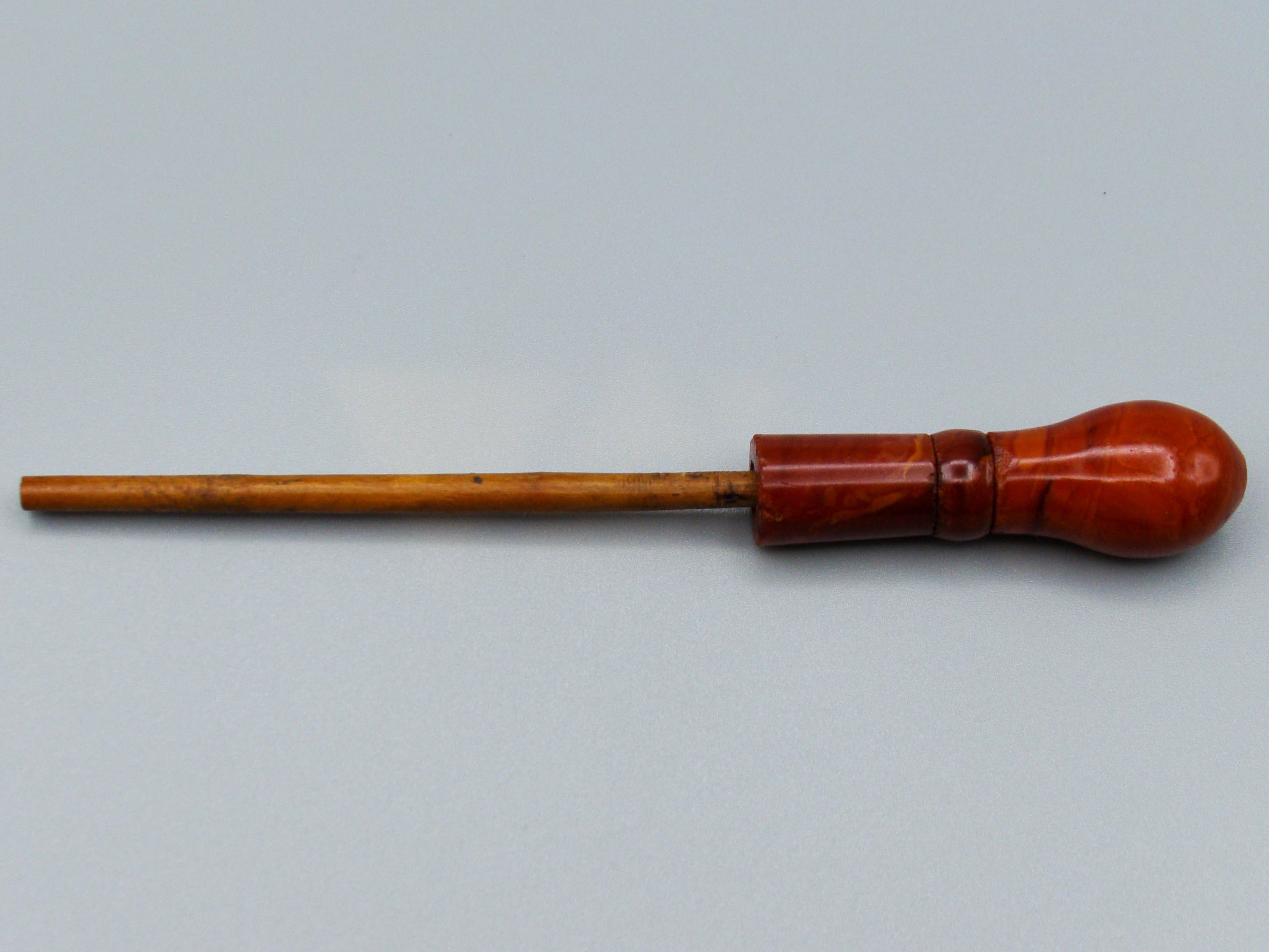 Antique Baltic egg yolk Natural Amber Hookah Mouthpiece - Kingdom of Antique Arts