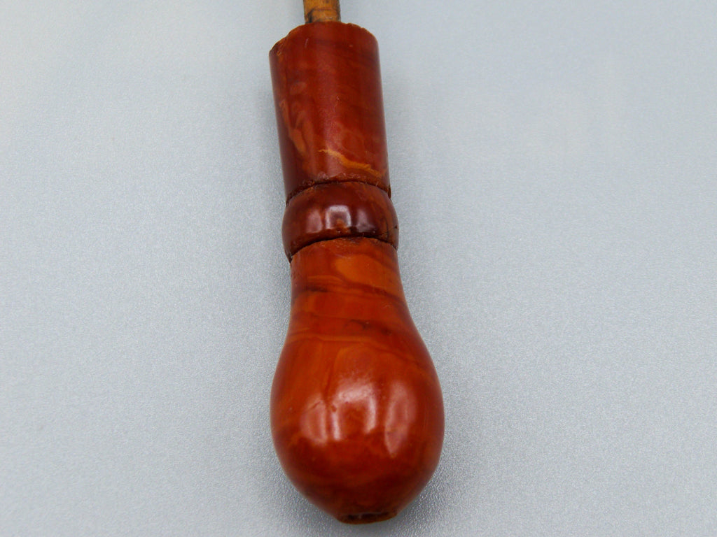 Antique Baltic egg yolk Natural Amber Hookah Mouthpiece - Kingdom of Antique Arts