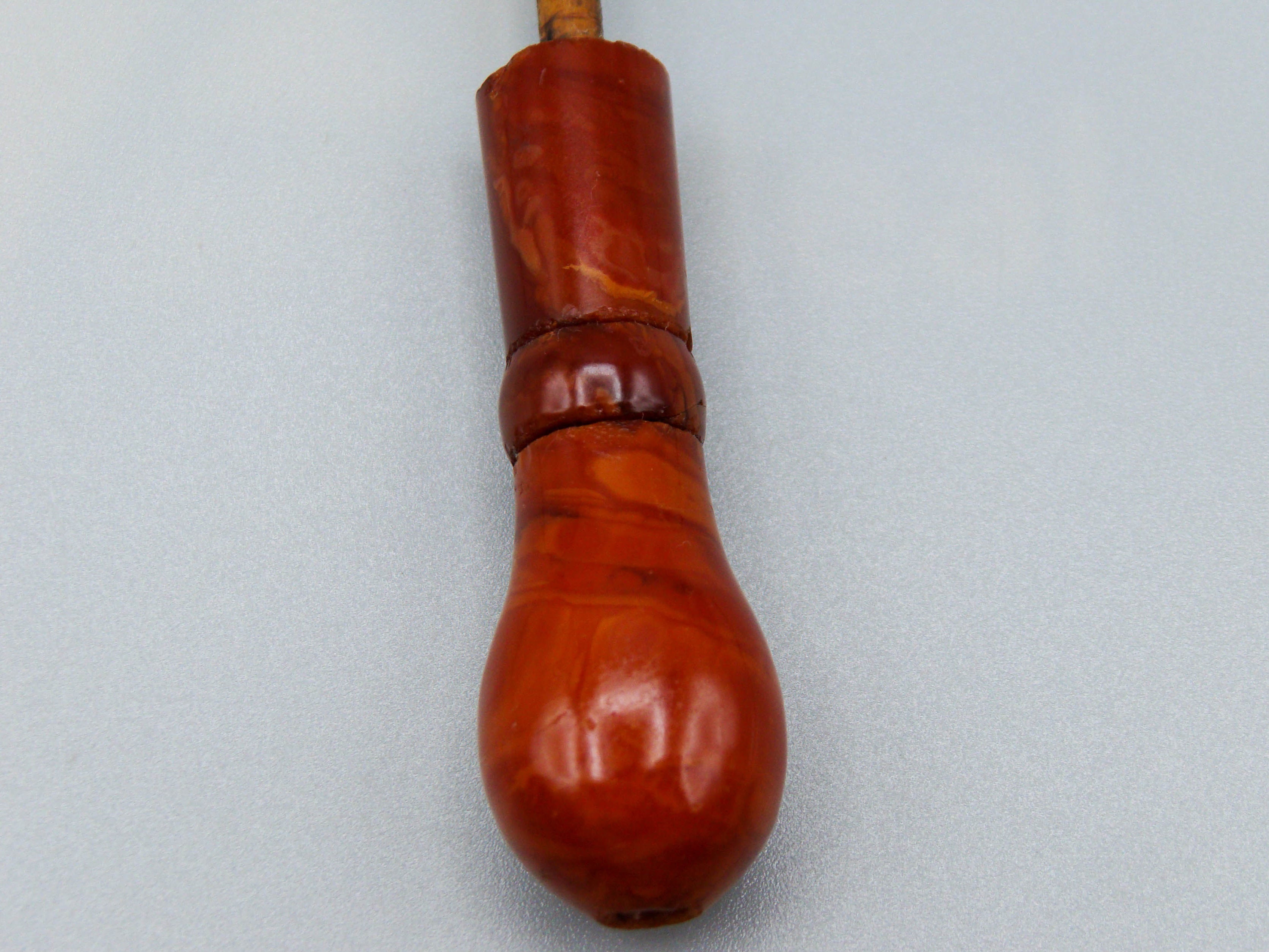 Antique Baltic egg yolk Natural Amber Hookah Mouthpiece - Kingdom of Antique Arts