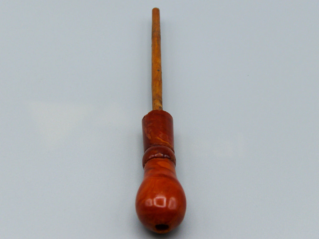 Antique Baltic egg yolk Natural Amber Hookah Mouthpiece - Kingdom of Antique Arts