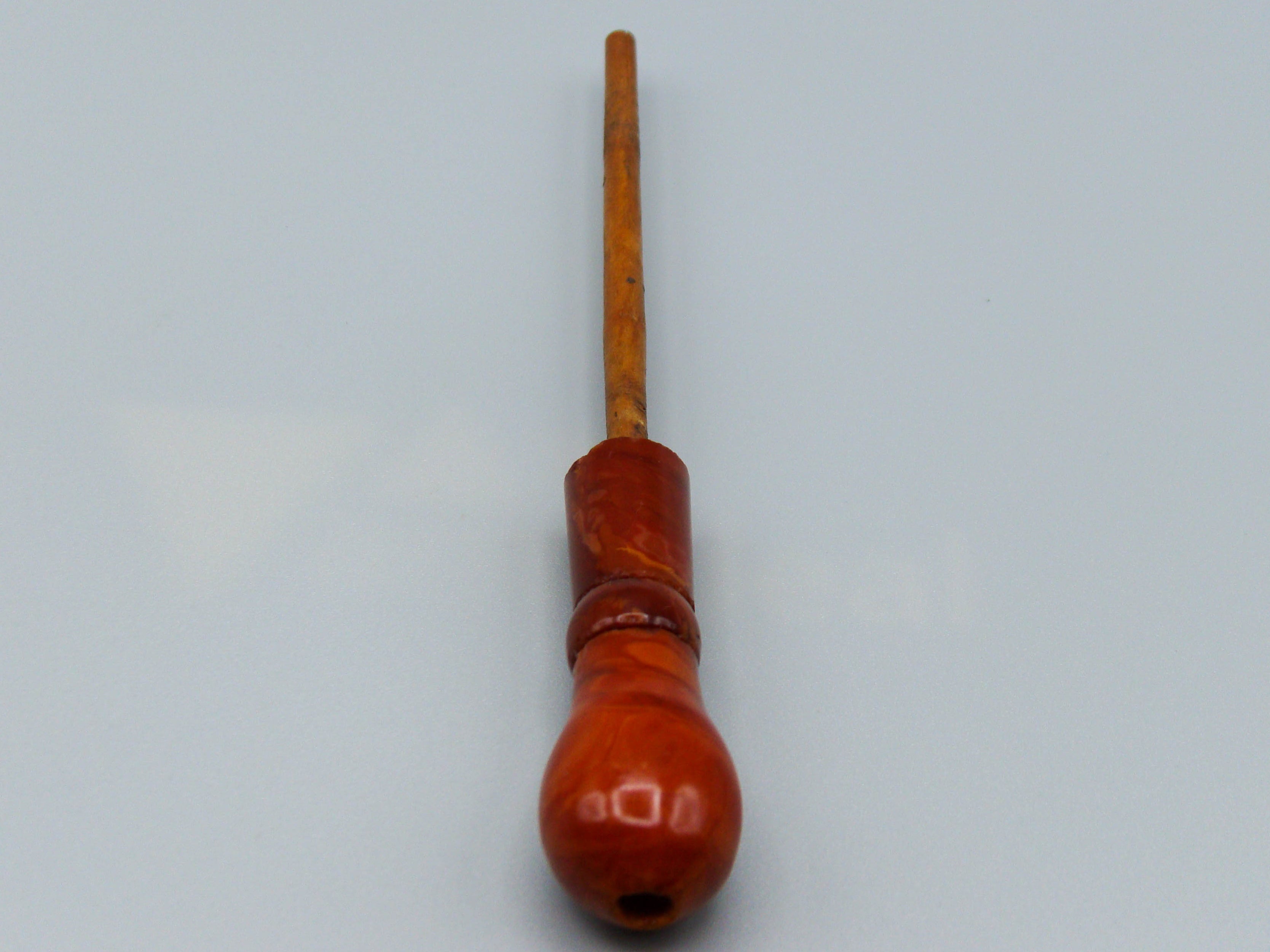 Antique Baltic egg yolk Natural Amber Hookah Mouthpiece - Kingdom of Antique Arts