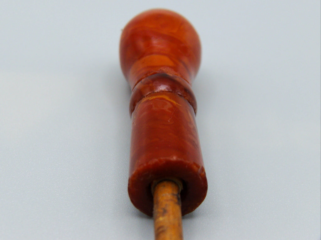 Antique Baltic egg yolk Natural Amber Hookah Mouthpiece - Kingdom of Antique Arts