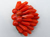 antique coral, natural coral, undyed coral, dark red coral, blood red coral, Italian coral, pacific coral, Sardinian Coral, Coral brooch, sea coral, aka coral