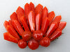 antique coral, natural coral, undyed coral, dark red coral, blood red coral, Italian coral, pacific coral, Sardinian Coral, Coral brooch, sea coral, aka coral