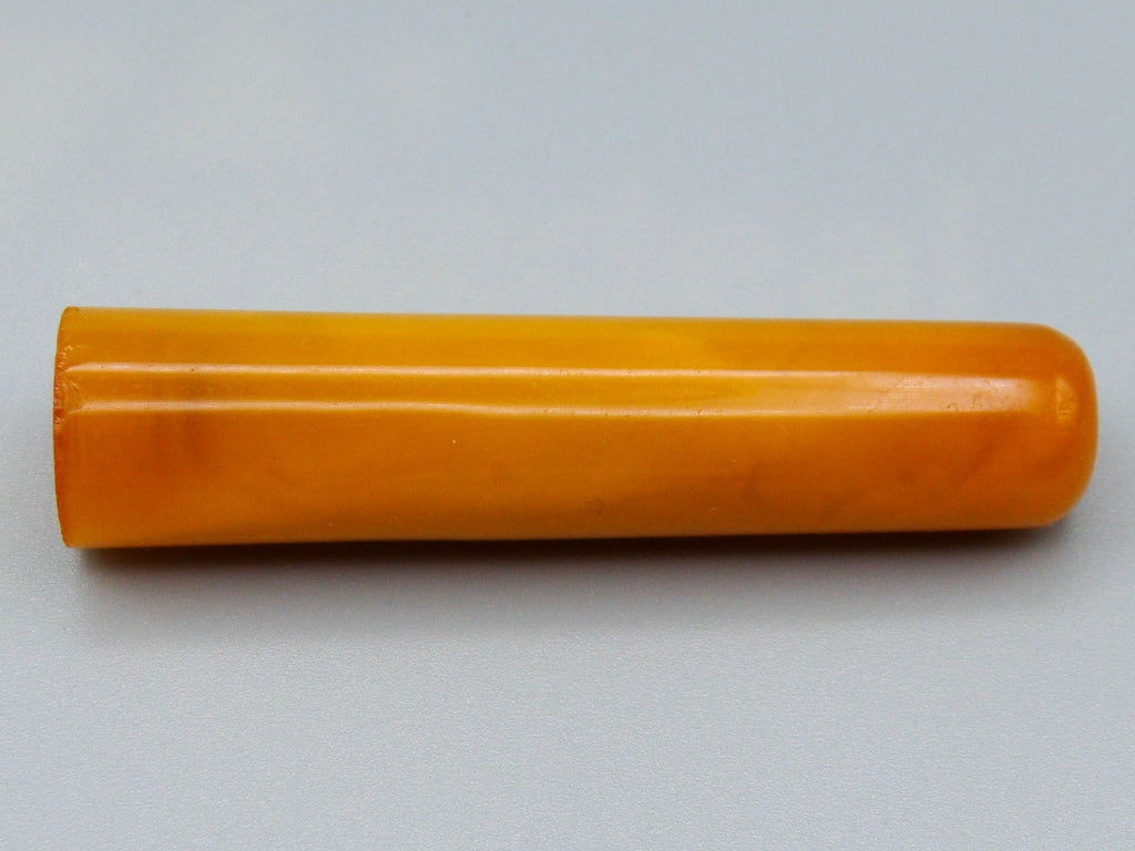 Antique Baltic egg yolk Natural Amber Hookah Mouthpiece - Kingdom of Antique Arts