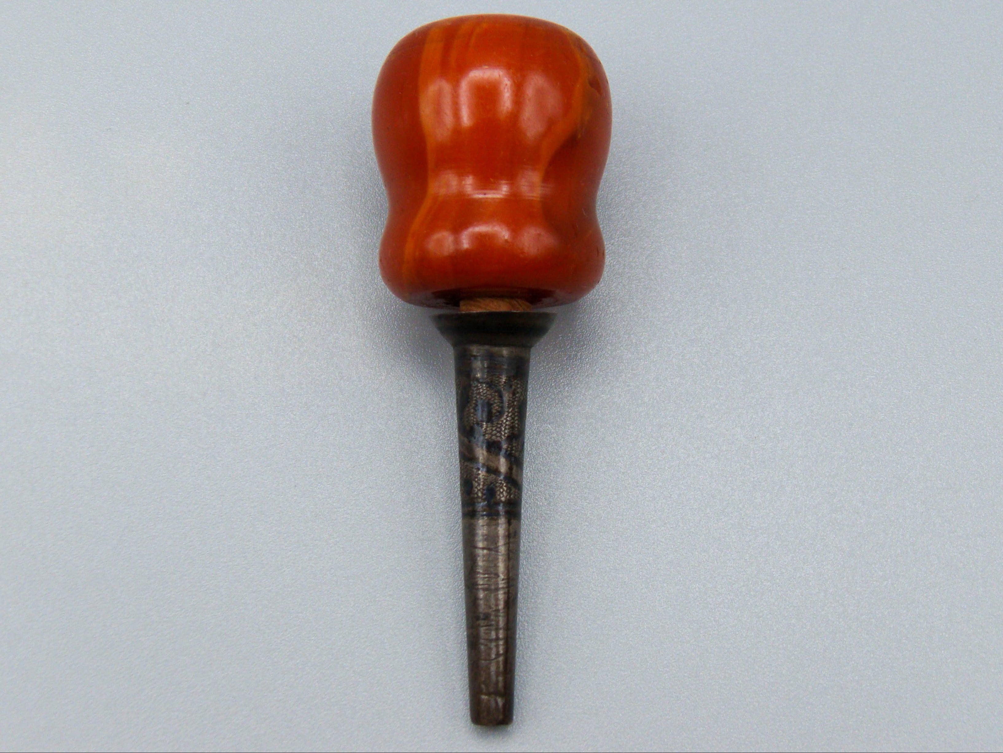 Antique Baltic egg yolk Natural Amber Hookah Mouthpiece - Kingdom of Antique Arts