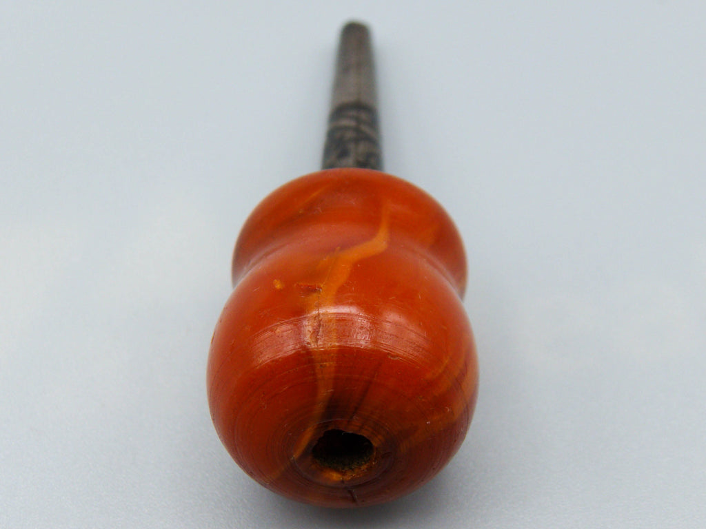 Antique Baltic egg yolk Natural Amber Hookah Mouthpiece - Kingdom of Antique Arts