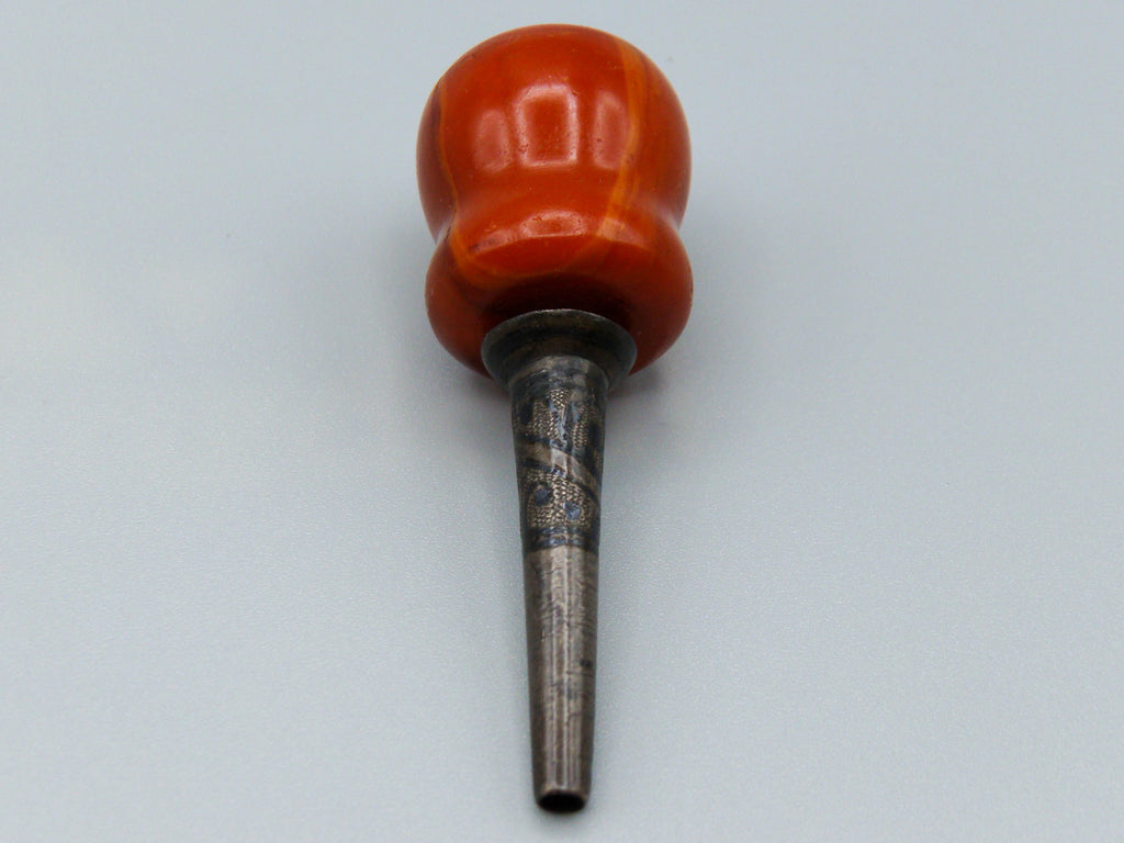 Antique Baltic egg yolk Natural Amber Hookah Mouthpiece - Kingdom of Antique Arts