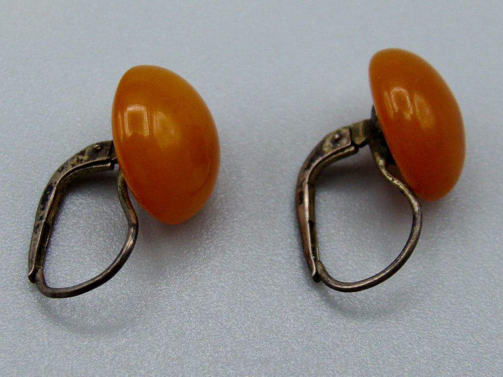 Antique Baltic Natural Amber Earrings - Kingdom of Antique Arts